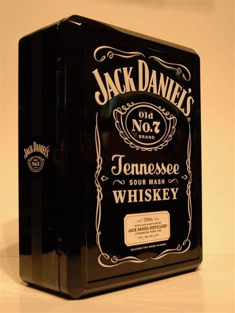 jack daniel's whiskey tin box